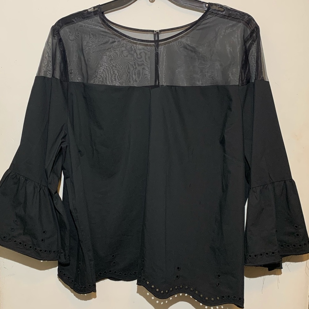 WORTHINGTON Plus size Top with sheer inset 4X